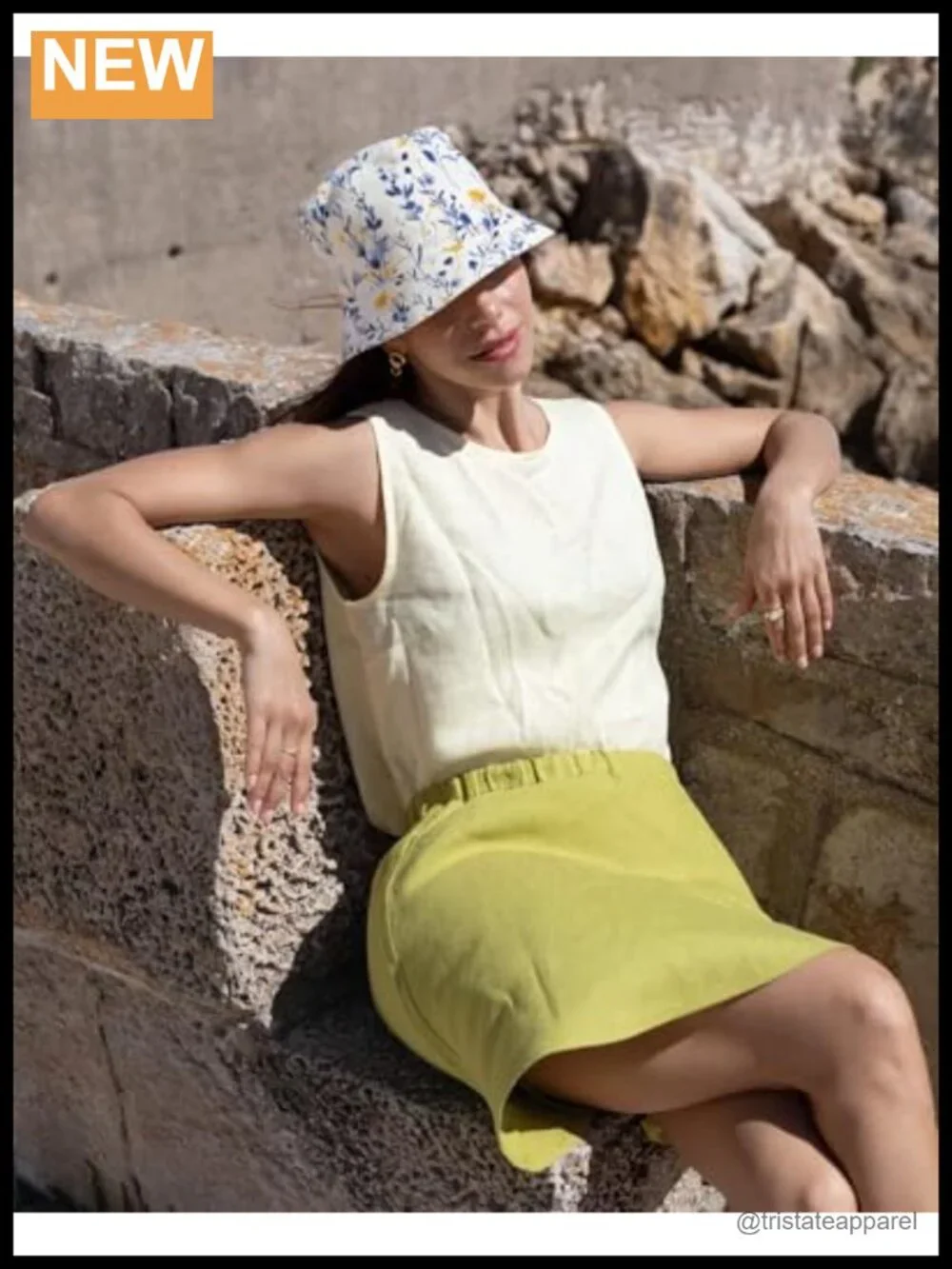 Floral Print Reversible Bucket Hat for Women Men Fishing Sun Hat
